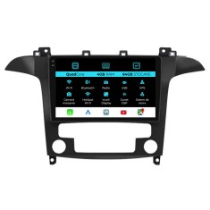 Navigatie Dedicata Ford S-Max (2006 - 2015),QuadCore, 9Inch, 4Gb Ram, 64Gb Stocare, Carplay, Clima automata