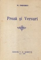 Proza si Versuri (Reeditare Editor V.G. Mortun, Iasi, 1890) foto