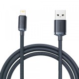 Cablu Date si Incarcare USB-A - Lightning Baseus Crystal Shine Series, 18W, 2m, Negru CAJY000101, Apple
