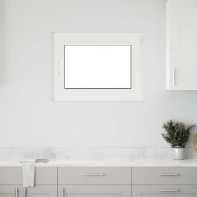 Fereastră de subsol &amp;bdquo;RISOR&amp;rdquo; 80x70 cm oscilo-batantă DIN dreapta, albă foto