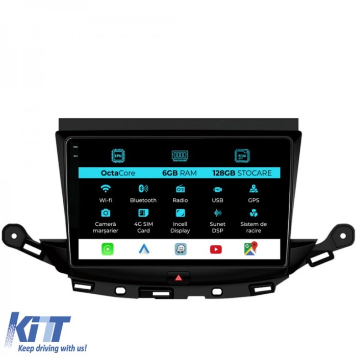Navigatie Dedicata Opel Astra K (2016 - 2020), 9 Inch, 6Gb Ram, 128Gb stocare, Carplay Performance AutoTuning