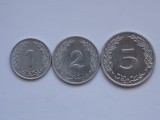 LOT 3 MONEDE 1,2,5 MILIM TUNISIA 1960, Africa