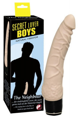 Vibrator Realistic Secret Lover Boys The Neighbour, Bej, 20 cm foto