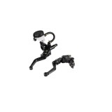 Cumpara ieftin Manete Moto Ambreiaj cu rezervor Cablu Pompa Frana maneta Universale Ghidon 22mm A835BLACK
