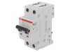 Intrerupator de supracurent 2A 2P ABB S200M-C2, 10kA, Montare Sina DIN