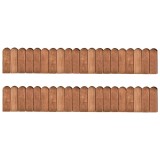 Cumpara ieftin Role de bordura, 2 buc., 120 cm, lemn de pin tratat