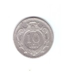 Moneda Austria 10 heller 1894, stare buna, curata