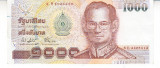 M1 - Bancnota foarte veche - Thailanda - 1000 baht