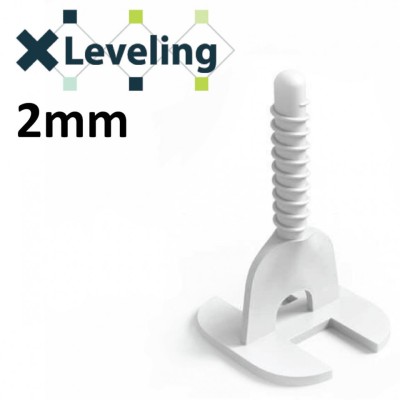 Distantiere autonivelare TWIST pt. gresie, faianta si placi - Rost de 2mm - 100 buc - XLEV-TWC2100 foto