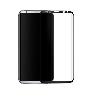 Folie de sticla Samsung Galaxy S8 , Elegance Luxury margini curbate colorate Black foto