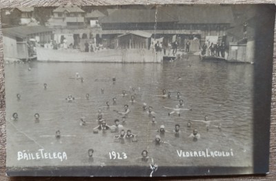 Baile Telega, vederea lacului, 1923// foto tip CP foto