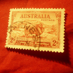 Timbru Australia 1934 - Fauna ,val.2p ,stampilat