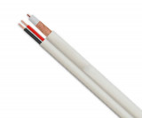 Cablu coaxial RG59 cu alimentare 0.35mm, la metru, special pentru camere supraveghere video, cctv