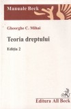 Cartea Teoria Dreptului de Gheorghe C. Mihai, lucrare de referinta juridica, accesibila, romana, 194 pagini, 2004, format 13x20 cm, coperti brosate