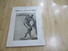 MIRCEA ATHANASIU--ARTA SI ANATOMIA - 1944 foto