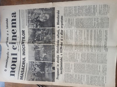NOUL CINEMA, ZIAR ,EDITIE SPECIALA 28 DECEMBRIE 1989 foto