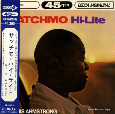 Vinil &amp;quot;Japan Press&amp;quot; Louis Armstrong &amp;ndash; Satchmo Hi-Lite 45 RPM (-VG) foto