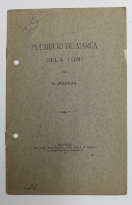PLUMBURI DE MARCA DELA TOMI de H. METAXA , 1915 foto