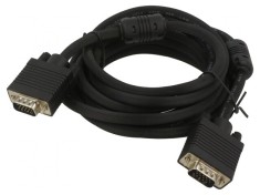 Cablu VGA D-Sub 15 pini HD Negru 5m