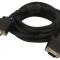 Cablu VGA D-Sub 15 pini HD Negru 5m