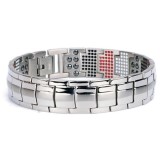 Bratara magnetica din titan, silver, model TY487