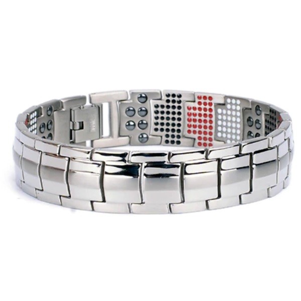 Bratara magnetica din titan, silver, model TY487