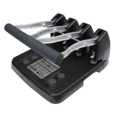 Perforator Noki P-1500, Capacitate 150 Coli, 4 Gauri, Negru, Plastic/Metal, Perforator Capacitate Mare, Perforator pentru Hartie, Perforator de Hartie foto