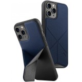 Husa Textil - TPU UNIQ Transforma Rigor pentru Apple iPhone 12 Pro Max, Bleumarin