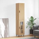 Cumpara ieftin Dulap &icirc;nalt, stejar sonoma, 34,5x34x180 cm, lemn prelucrat