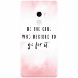 Husa silicon pentru Xiaomi Mi Mix 2, Quotes Pink