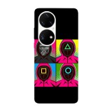 Husa compatibila cu Huawei Nova Y70 model Squid game master, Silicon, TPU, Viceversa, Transparent, Carcasa