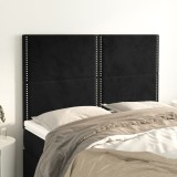 Cumpara ieftin Tăblii de pat, 4 buc, negru, 72x5x78/88 cm, catifea