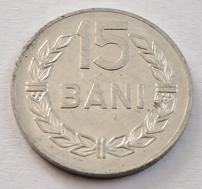 Romania, 15 Bani 1975