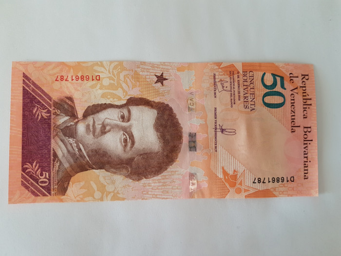 Venezuela 50 Bolivares 2018 Noua