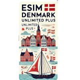 eSIM Denmark, Unlimited Plus, 30 Days