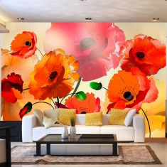 Fototapet vlies - Velvet Poppies - 250 x 175 cm foto