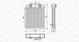 Radiator incalzire habitaclu Dacia Logan II, Logan Mcv II, Sandero II; Renault Captur I, Clio IV, Logan/Stepway II Motor 0.9 TCe 75, 0.9 TCe 75, 0.9