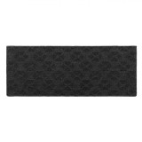 Covor Mocheta, Negru/Gri, Model Cercuri, 130x50cm, Oem