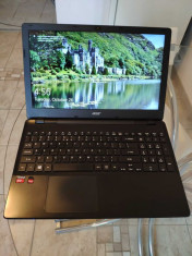 Laptop Acer Aspire E5, AMD quad-core, 16GB DDR3, SSD 256, AMD Radeon foto