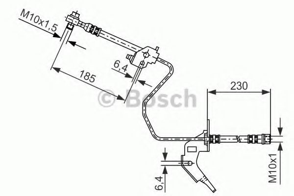 Conducta / cablu frana OPEL ASTRA G Hatchback (F48, F08) (1998 - 2009) BOSCH 1 987 476 200