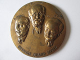 Rară! Medalie mare bronz Franța 1936:Z&acirc;mbește Oricum,Asociația Fețelor Mutilate