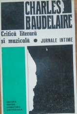 Critica literara si muzicala Jurnale intime - Charles Baudelaire