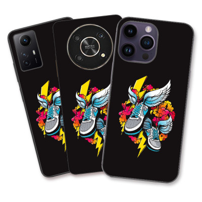 Husa Apple iPhone 11 Silicon Gel Tpu Model Fashion Sneakers foto