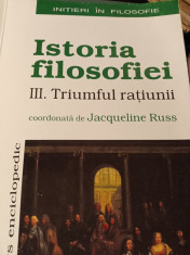 ISTORIA FILOSOFIEI VOL III - TRIUMFUL RATIUNII - JACQUELINE RUSS,2000,238 PAG foto