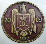 R.182 ROMANIA CAROL II 20 LEI 1930 KN
