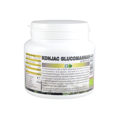 Pulbere Konjac Glucomannan Bio 200 grame Deco Italia foto