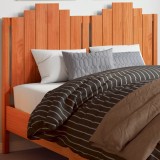 Gossi tablie de pat, maro ceruit, 135 cm, lemn masiv de pin