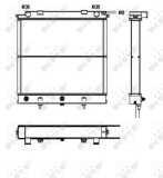 NRF 52129 Radiator, racire motor