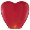 Set 10 Lampioane Zburatoare Inima Rosie, Biodegradabile, Ecologice, 98cm, Decoratiuni Romantice Evenimente Speciale