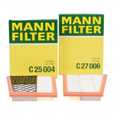 Set Filtre Aer Mann Filter Mercedes-Benz C-Class W204 2007-2014 C25004 + C27006